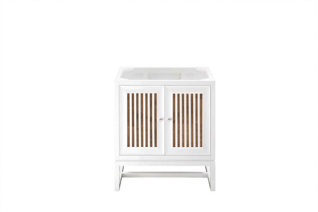 30 in. Glossy White Single Vanity Cabinet J19636