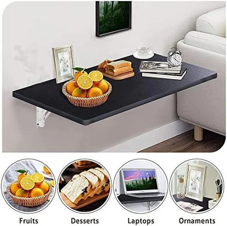 Folding Wall-Mounted Drop-Leaf Table 80x30cm Y550