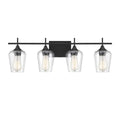 Black 4 Light Bath Bar L96613
