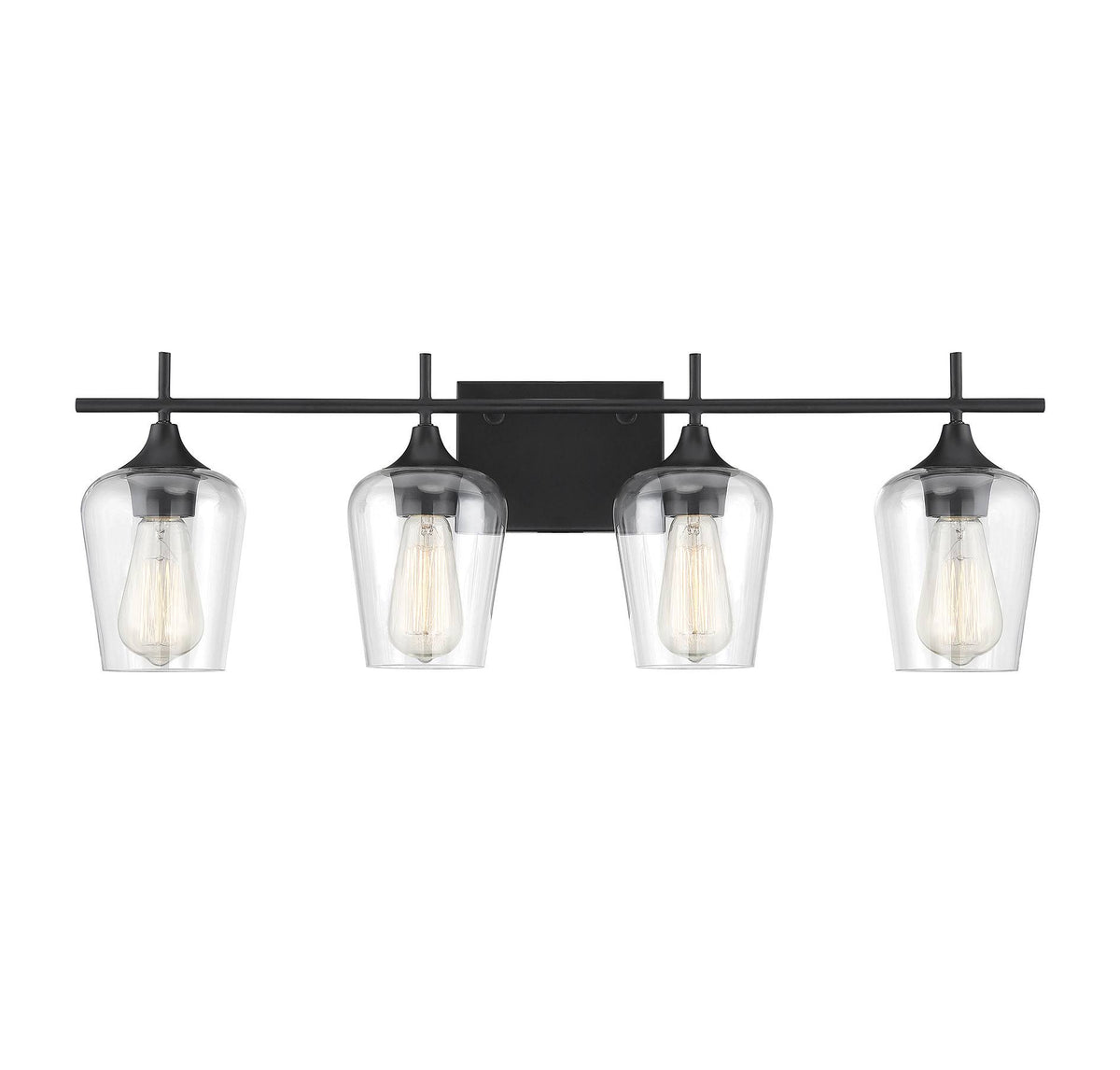 Black 4 Light Bath Bar L96613