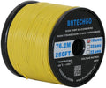 18 Gauge Silicone Wire Spool Yellow 250 ft 600V 18AWG A191