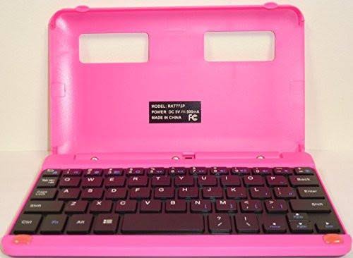 Pink 16 GB Android 5.0 Tablet with Keyboard and Case Y519