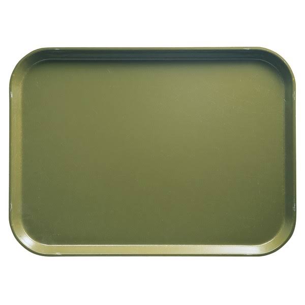 Rectangular Serving Trays, 14 x 18, Olive, Pack of M819