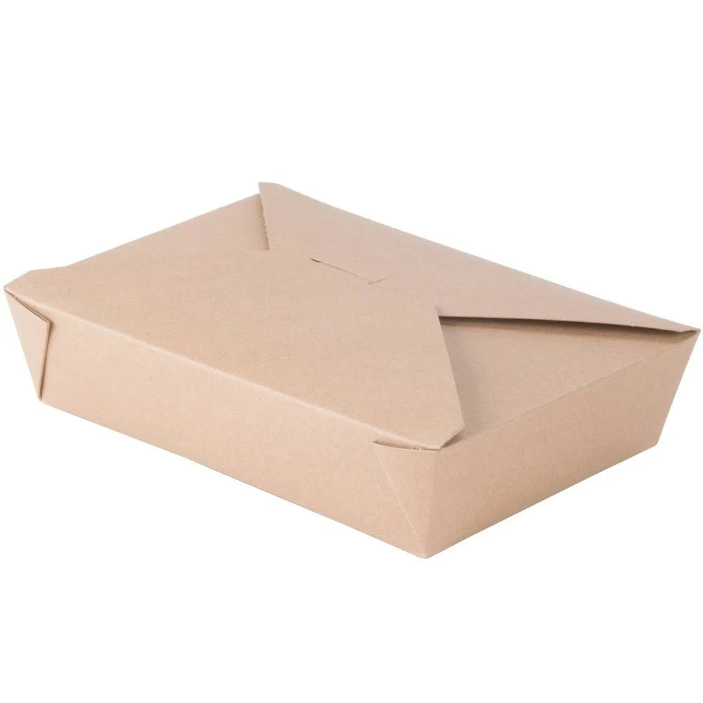 Kraft Microwavable Paper #2 Take-Out Container - 200/Case A5270