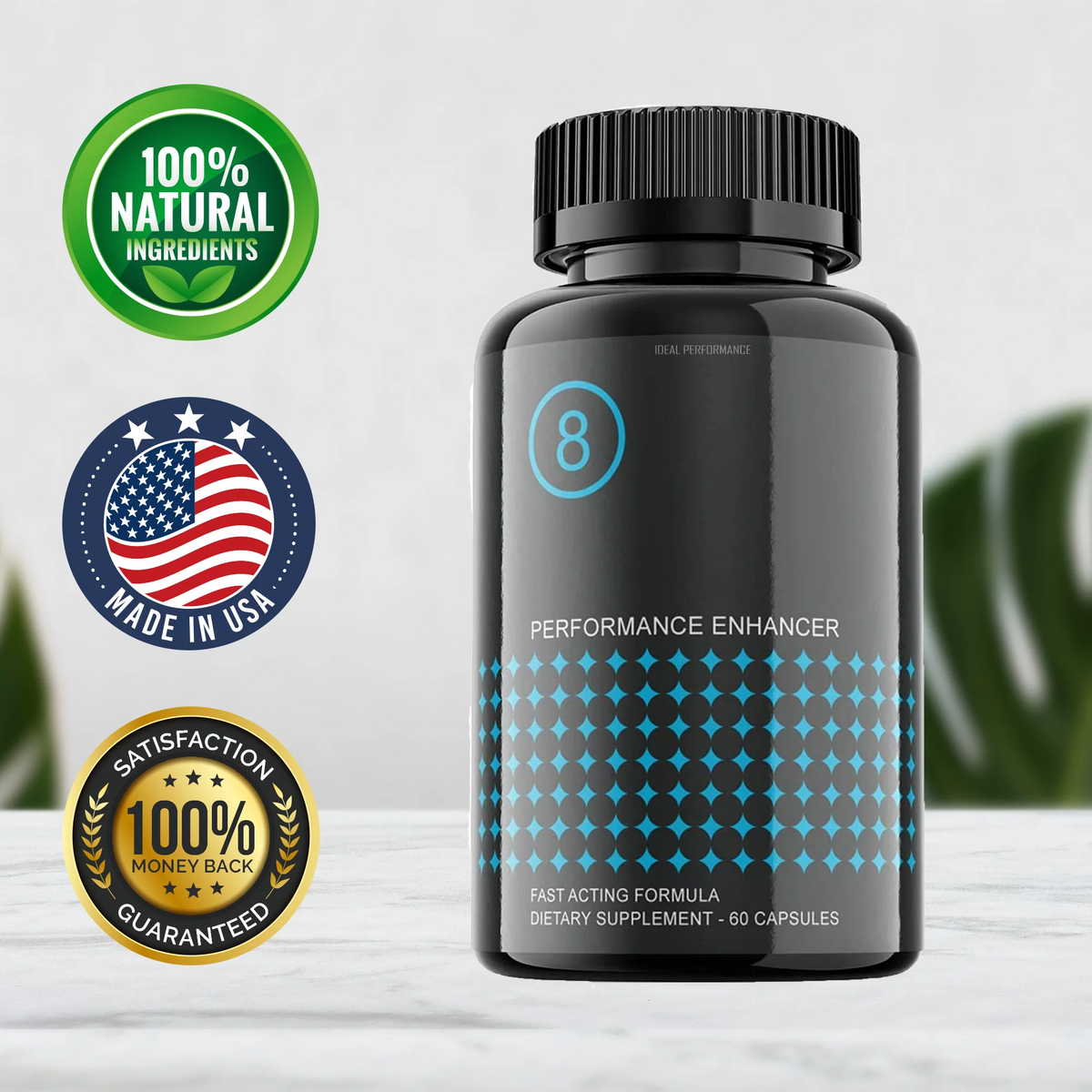 8 Pills Supplement for Men 120 Capsules V341