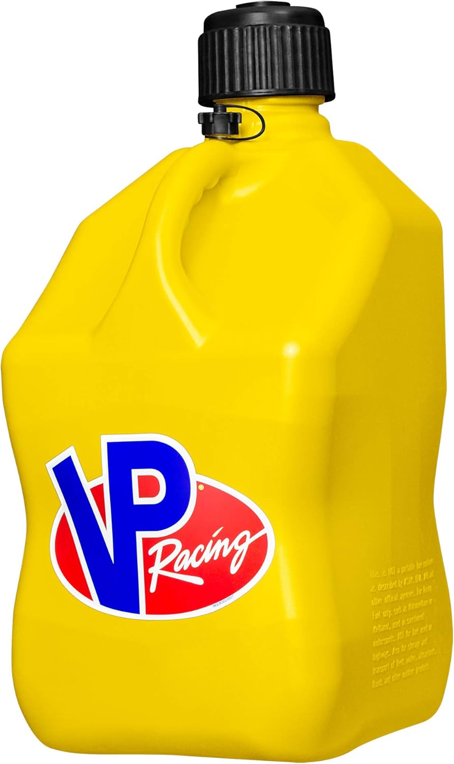 5-Gallon Yellow Square Motorsport Utility Container with 14" Standard Hose (2 Pack) U22553