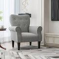 Tufted Polyester Armchair Gray P869