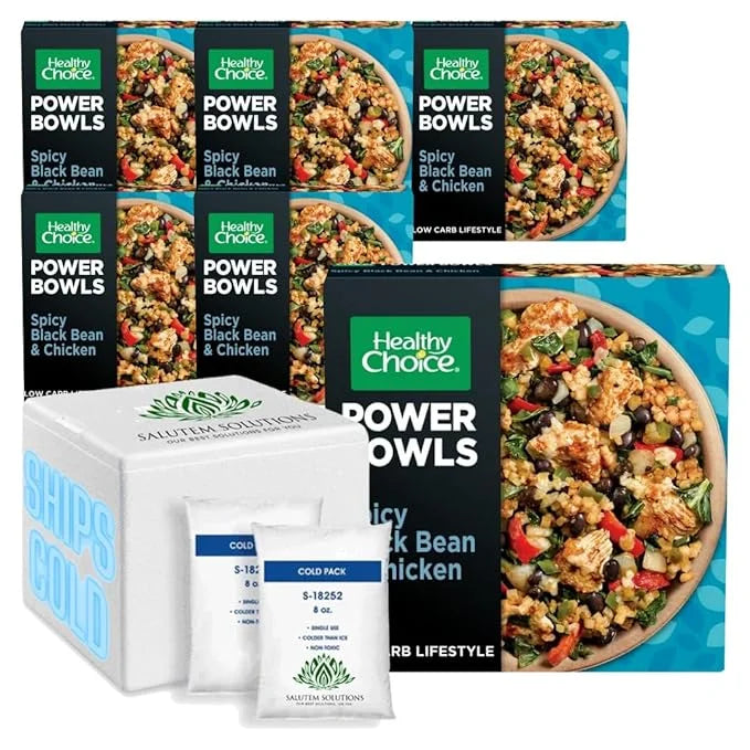 Spicy Black Beans Chicken & Riced Cauliflower Frozen Meal, 9.25 oz Pack of 6 O812756