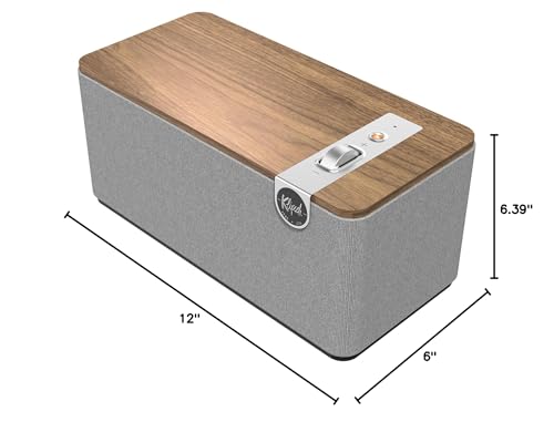 Walnut Bluetooth Speaker System with Two 2.25” Full Range Drivers and 4.5” Woofer Z61089