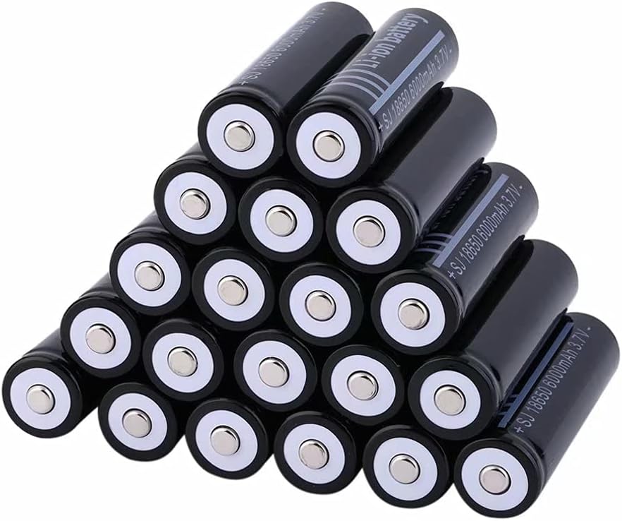 3.7V 6000mAh Rechargeable Button Top Battery 20 Pcs S694