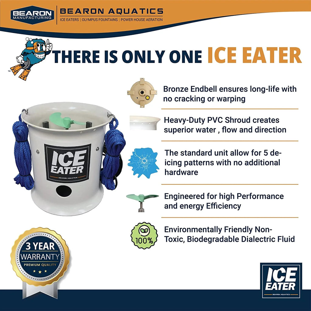 115V Pond Deicer with 150 ft Power Cord O2476