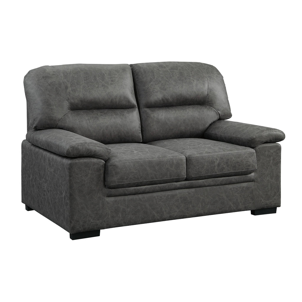 Dark Grey Loveseat D9254