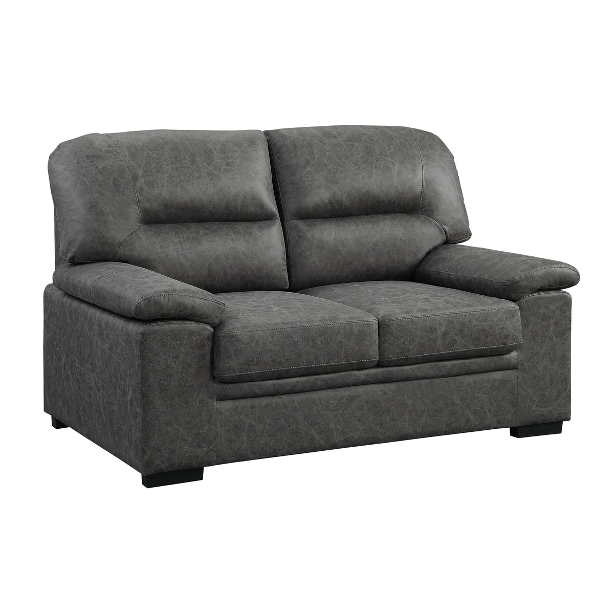 Dark Grey Loveseat D9254