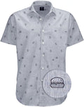 Big And Tall Short Sleeve Button Shirt Z2406