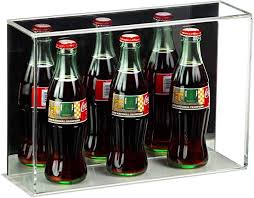 Acrylic Display Case with Slide Back, 8 x 8 x 20, White, Wall Mount L1674