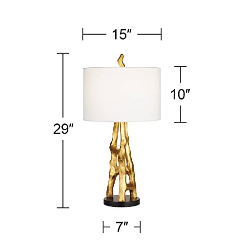 Set of 2 Gold Bamboo Table Lamps V7500