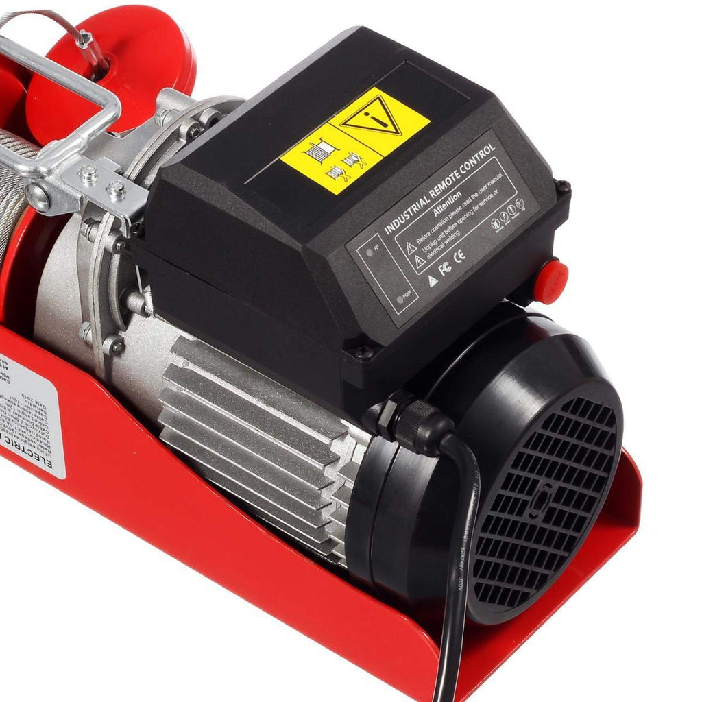 Electric Cable Hoist with Wireless Remote Control, 38ft Lifting Height W2784