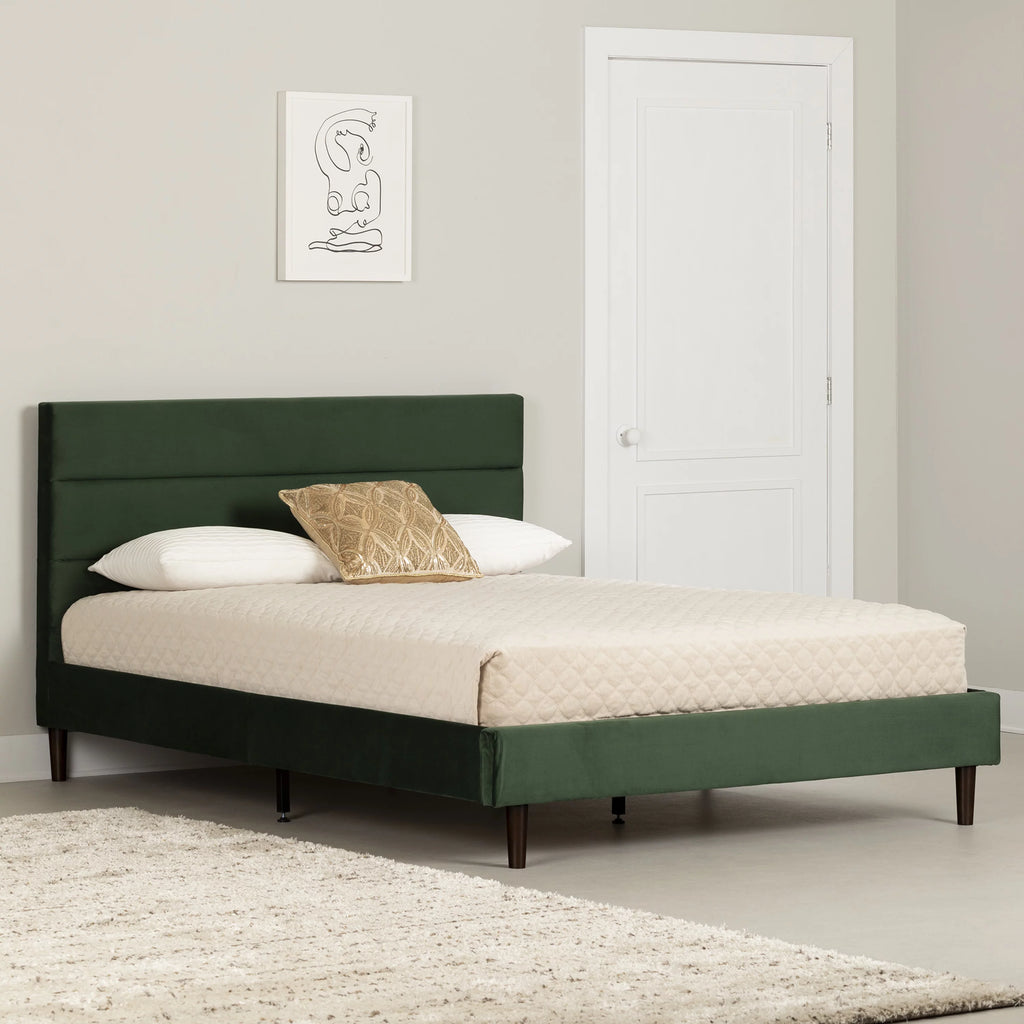 Queen Upholstered Platform Bed T25295