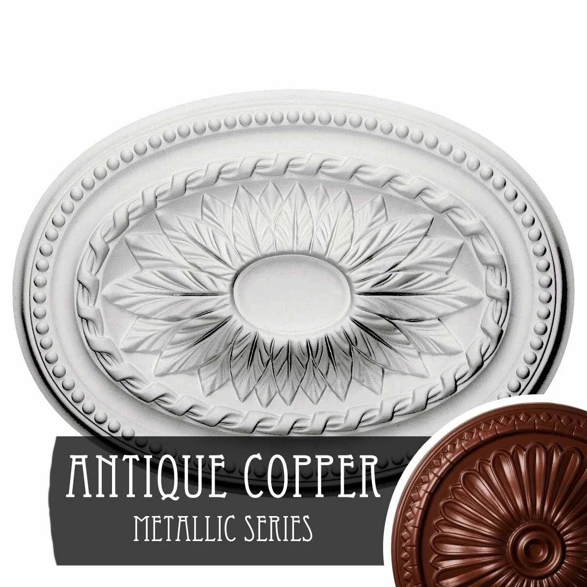 Hand-Painted Cherry Ceiling Medallion C8782