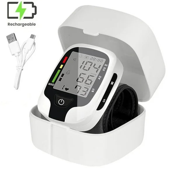 Rechargeable Wrist Blood Pressure Monitor with Storage Case G468
