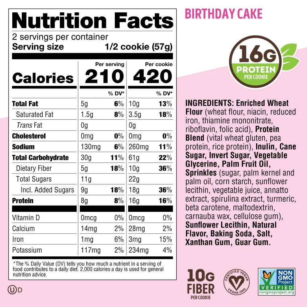 Birthday Cake 4 oz 12 Ct Cookies X541