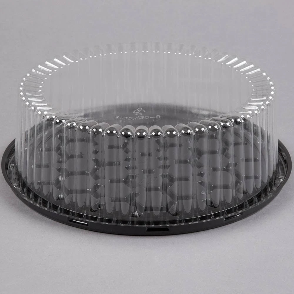 9x22 1-2 Layer Cake Display Container with Clear Dome Lid - 80/Case A1634