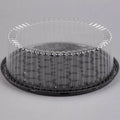 9x22 1-2 Layer Cake Display Container with Clear Dome Lid - 80/Case A1634