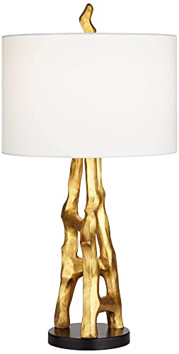Set of 2 Gold Bamboo Table Lamps V7500