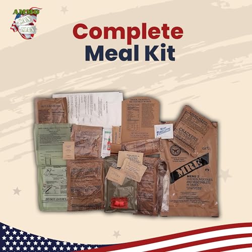 12 Pack MRE with Flameless Heaters and Freeze Dried Meals I76152