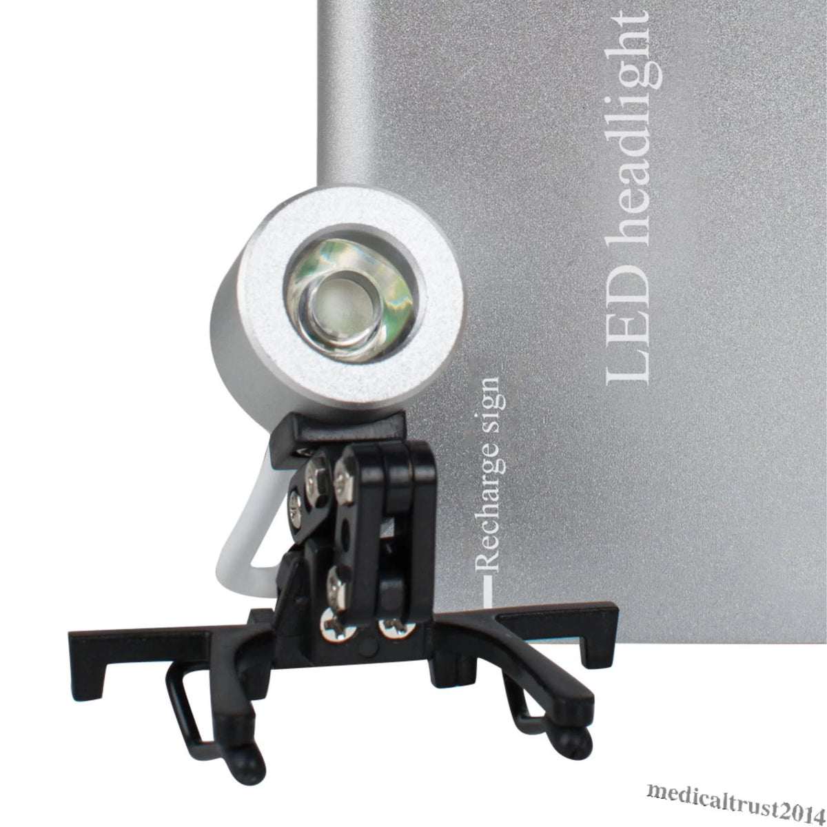 Silver Portable Head Light Lamp 1W LED G18690