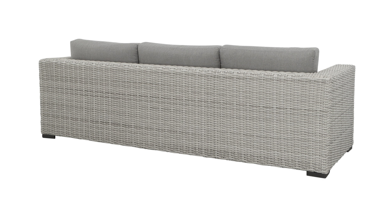 HDPE Resin Wicker Outdoor Sofa with Solution-Dyed Acrylic Covers S235687