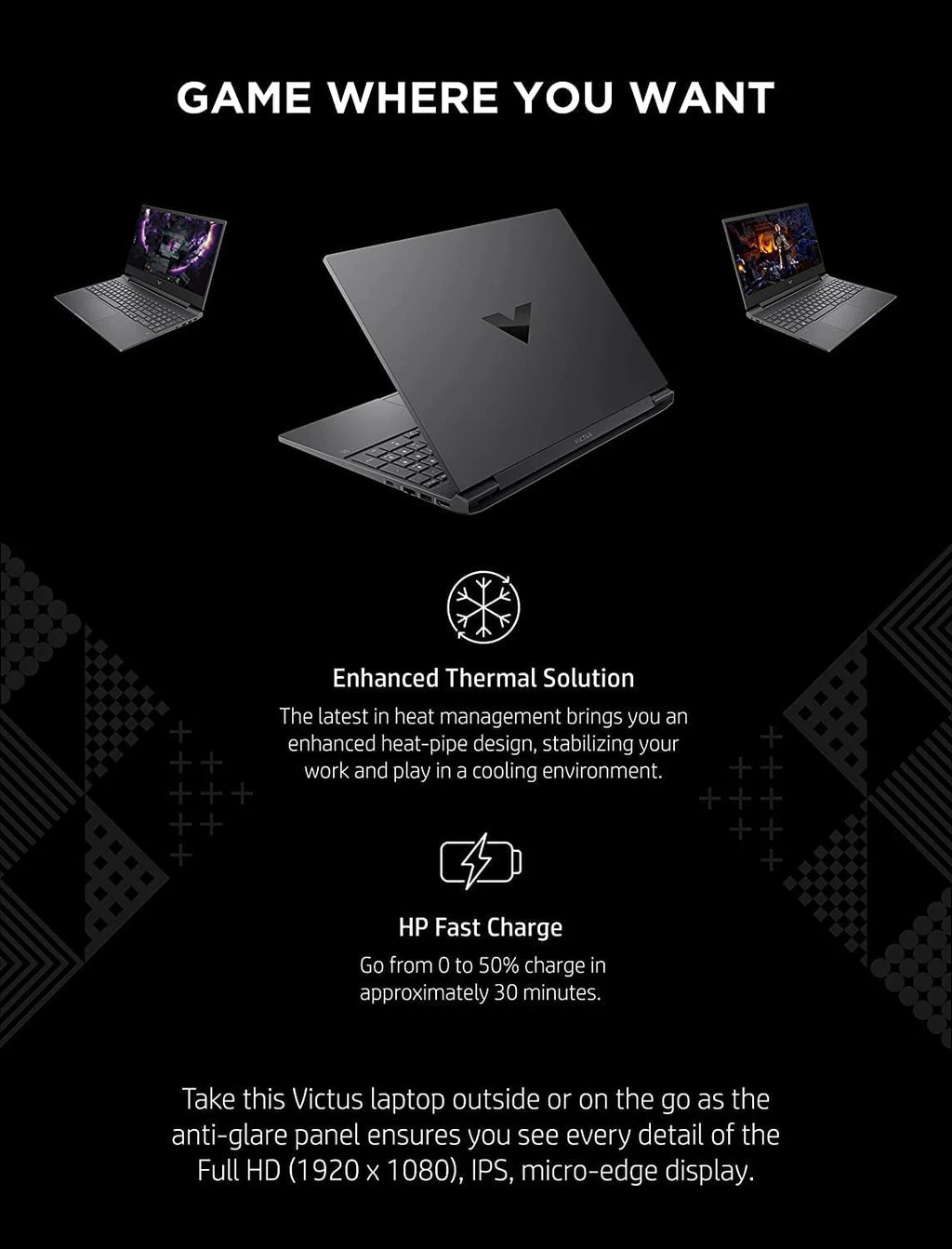 15.6'' FHD Gaming Laptop, NVIDIA GeForce RTX 3050, 16GB RAM, 1TB SSD L61305