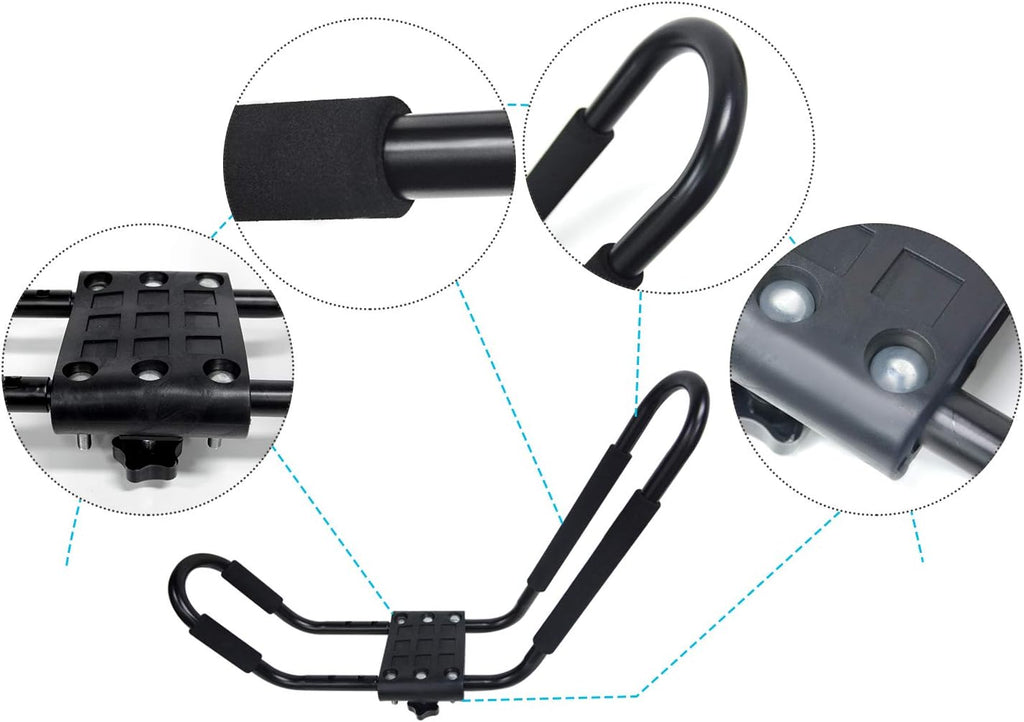2 Pairs Kayak Roof Rack with J Hooks E22810