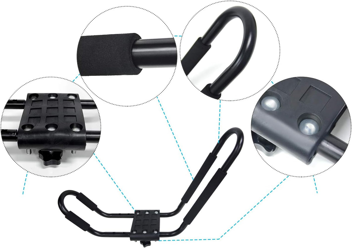2 Pairs Kayak Roof Rack with J Hooks E22810