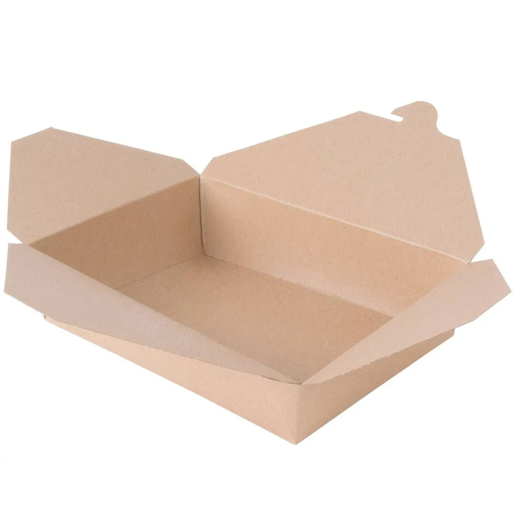 Kraft Microwavable Paper #2 Take-Out Container - 200/Case A5270
