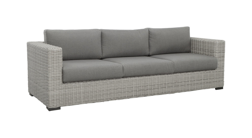 HDPE Resin Wicker Outdoor Sofa with Solution-Dyed Acrylic Covers S235687