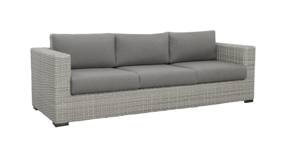 HDPE Resin Wicker Outdoor Sofa with Solution-Dyed Acrylic Covers S235687