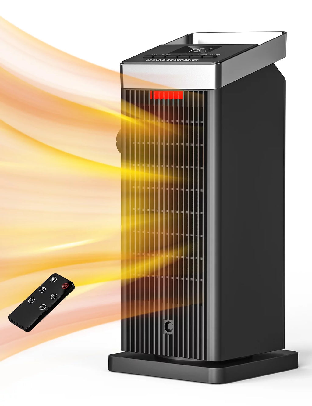 1500W Ceramic Heater with Thermostat and Remote Control U3448