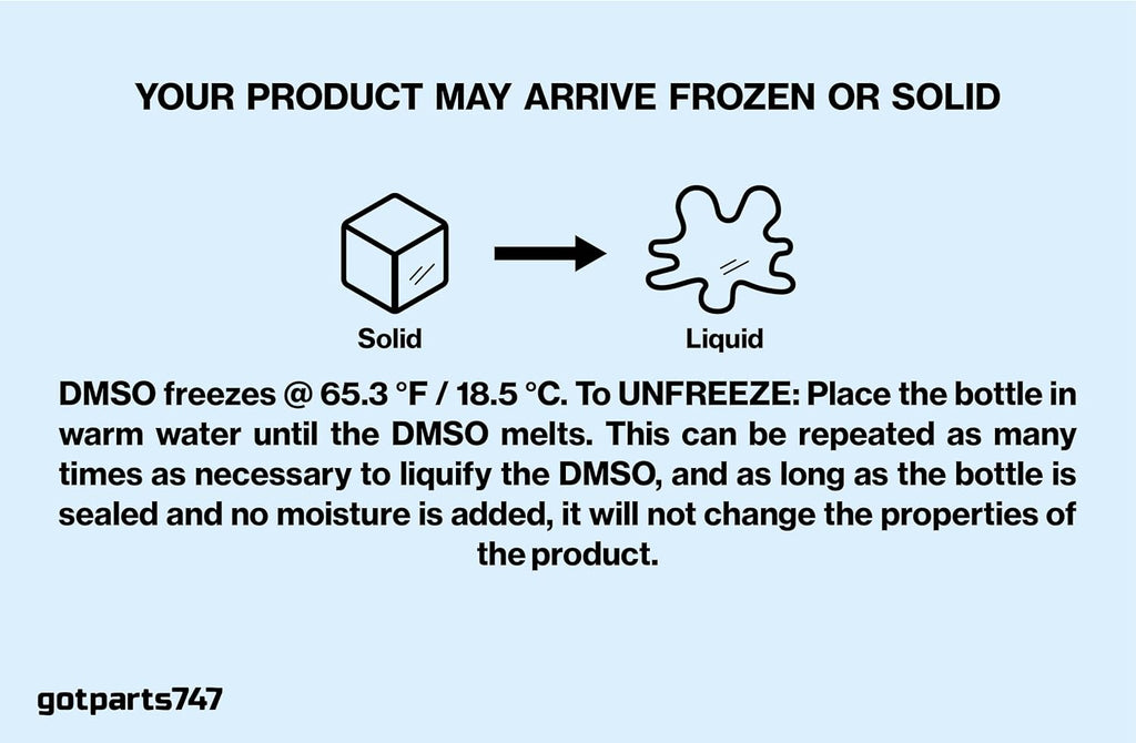 1 Gallon Liquid DMSO 99.995%+ Dimethyl Sulfoxide Y3701