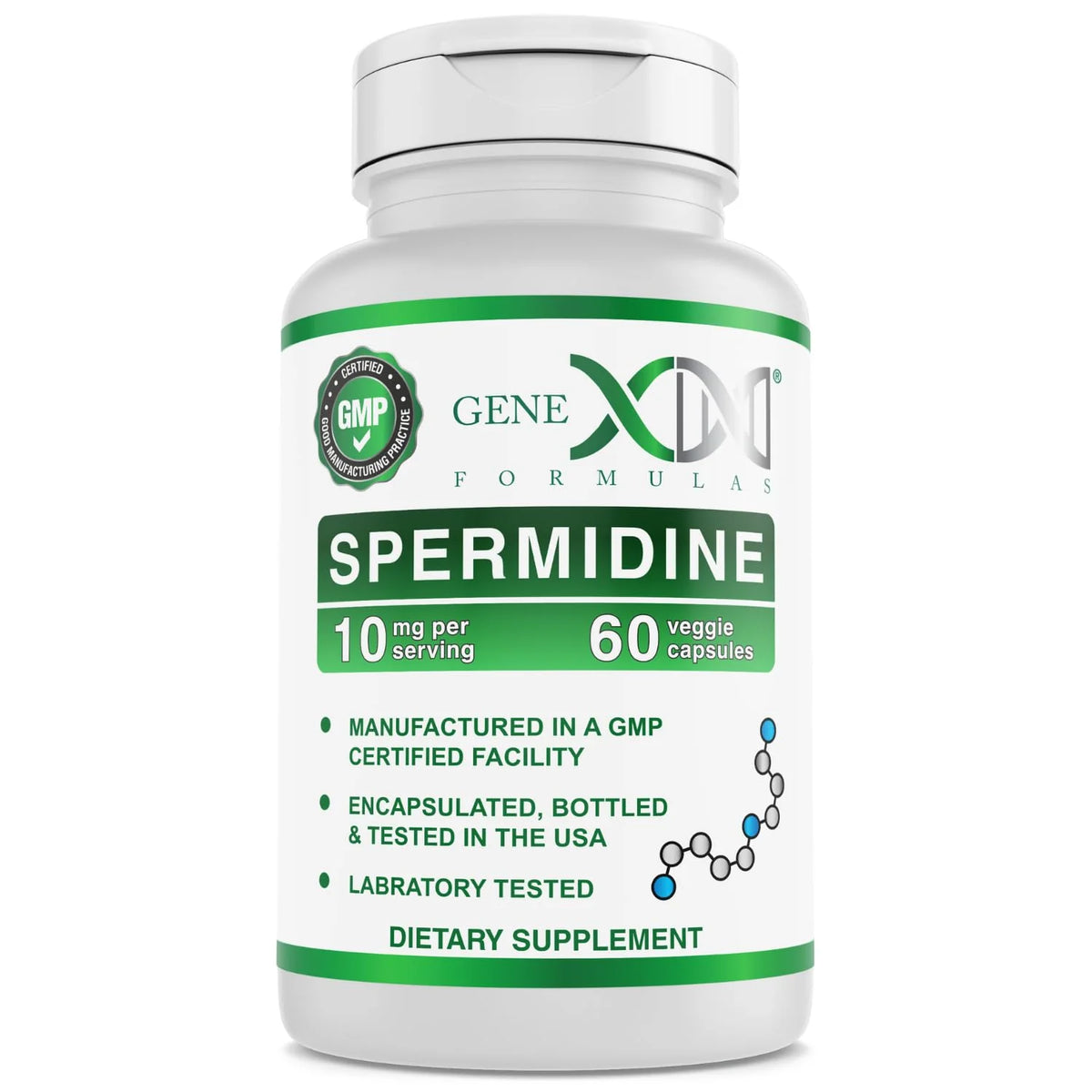 60 Vegan Capsules 10mg Spermidine Wheat Germ Extract Supplement E634