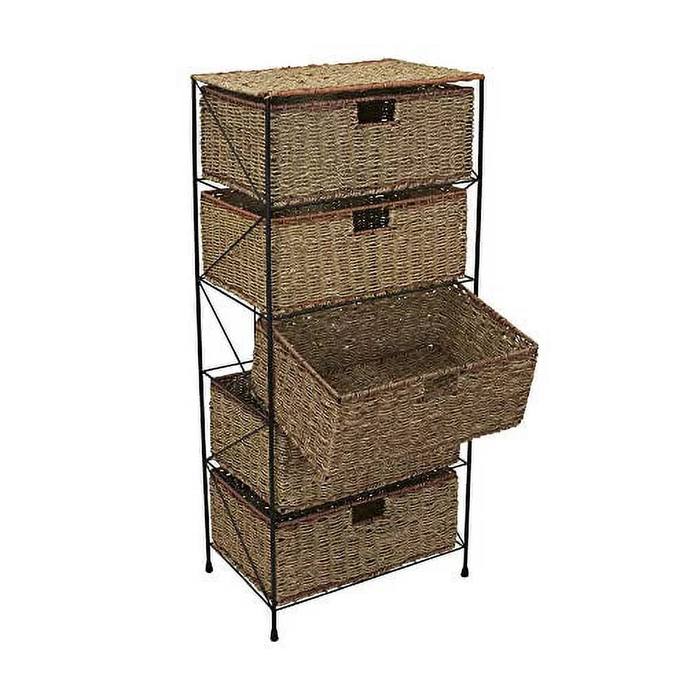 5-Drawer Rattan Storage Unit R1913