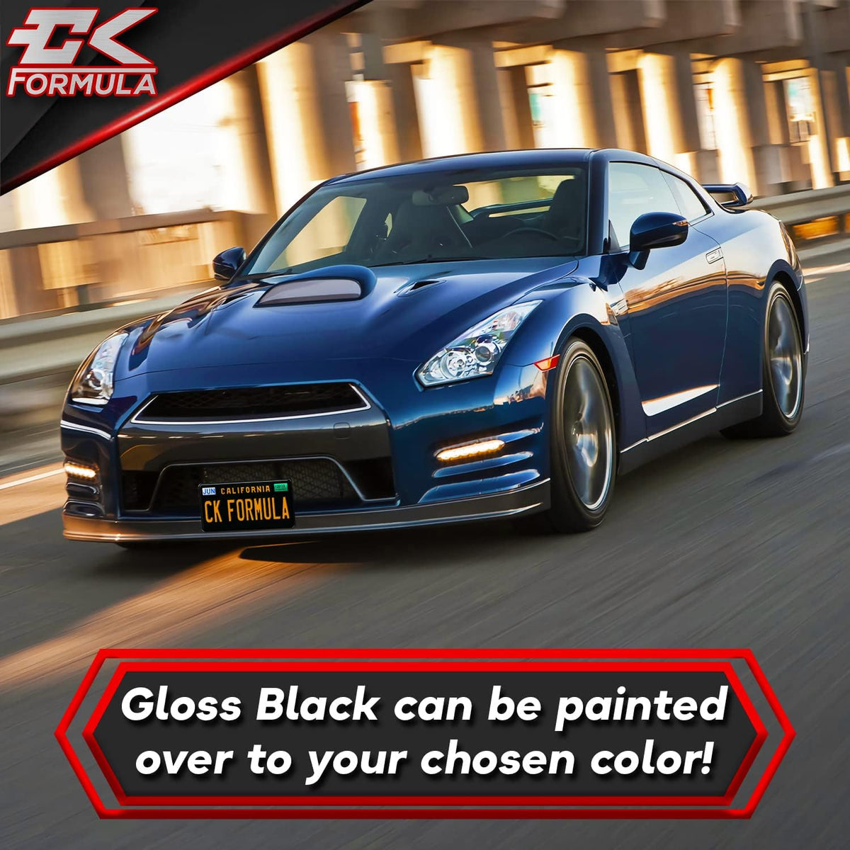 Black Hood Scoop Car Hood Vent Cover, 1 Piece Pack of 2 S685140