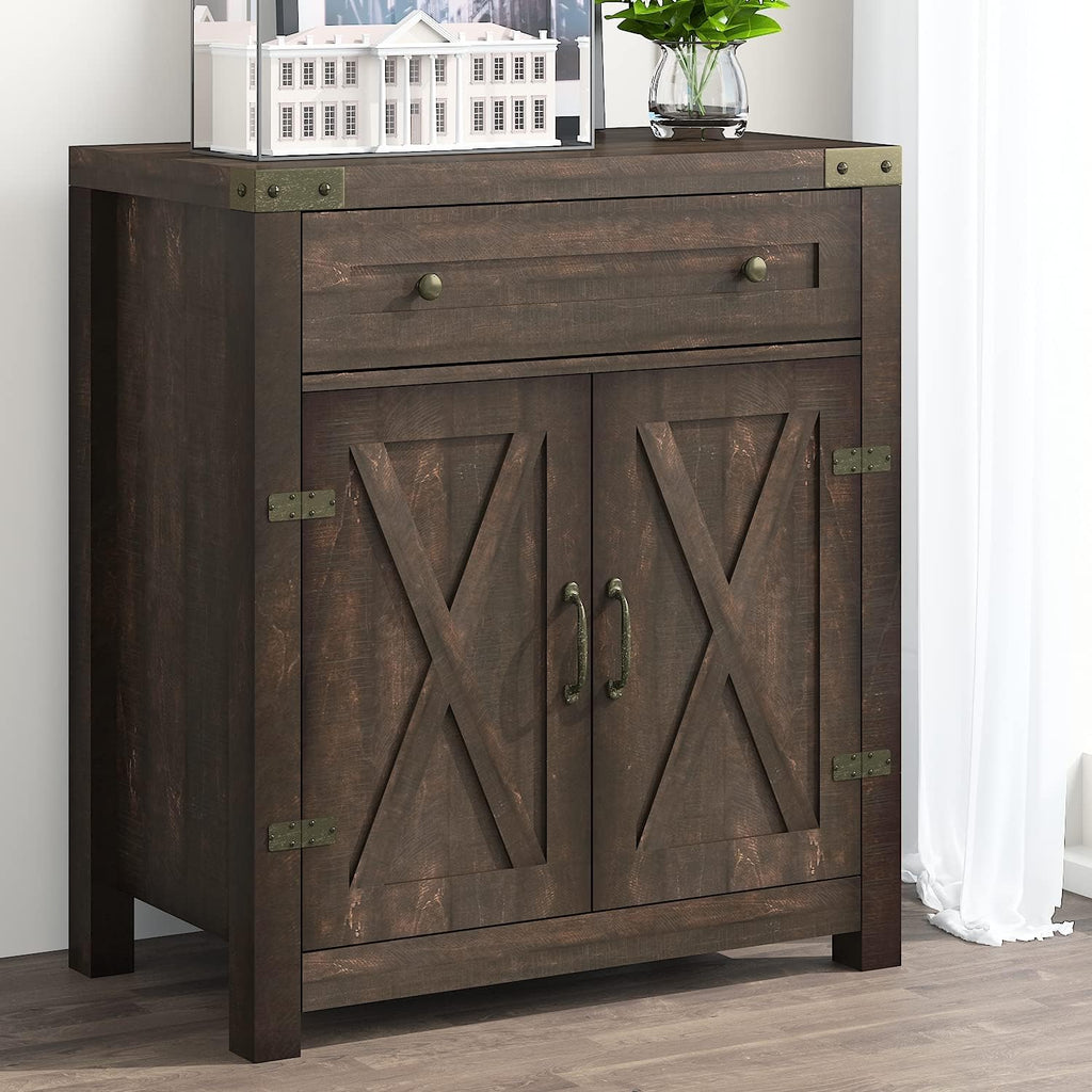 Espresso Accent Cabinet with Drawer & 2 Doors X662