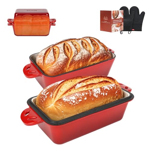 Enameled Cast Iron Loaf Pan with Lid S22606