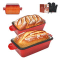 Enameled Cast Iron Loaf Pan with Lid S22606