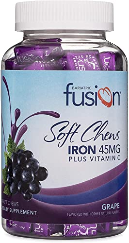Grape Flavored Chewy Iron Supplement with Vitamin C, 60 Count N741308