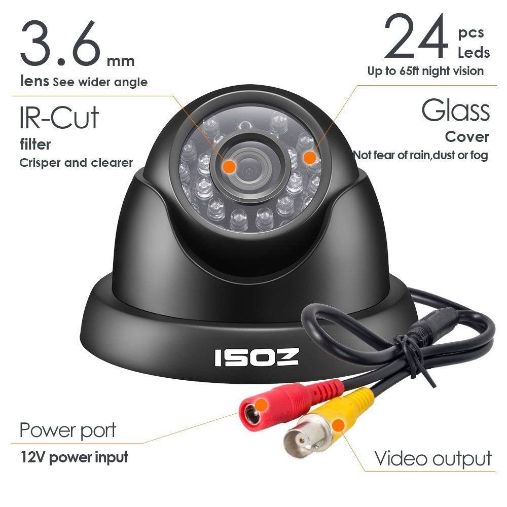 4 Pack 1/3 1000TVL 960H Security Surveillance CCTV Camera Kit K875037