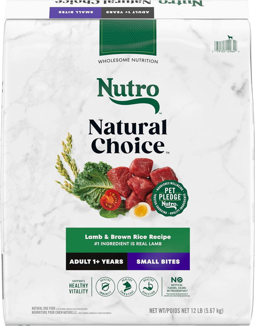 12 lbs Lamb and Brown Rice Dry Dog Food L52334