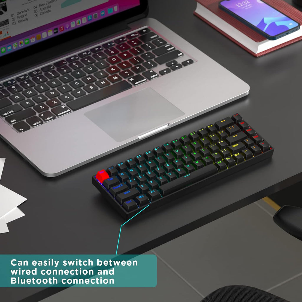 Portable 60% RGB Backlit Mechanical Gaming Keyboard H11547