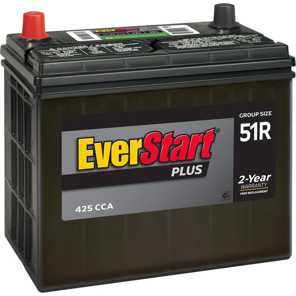 Lead Acid Automotive Battery, Group Size 51R 12 Volt, 425 CCA M352107